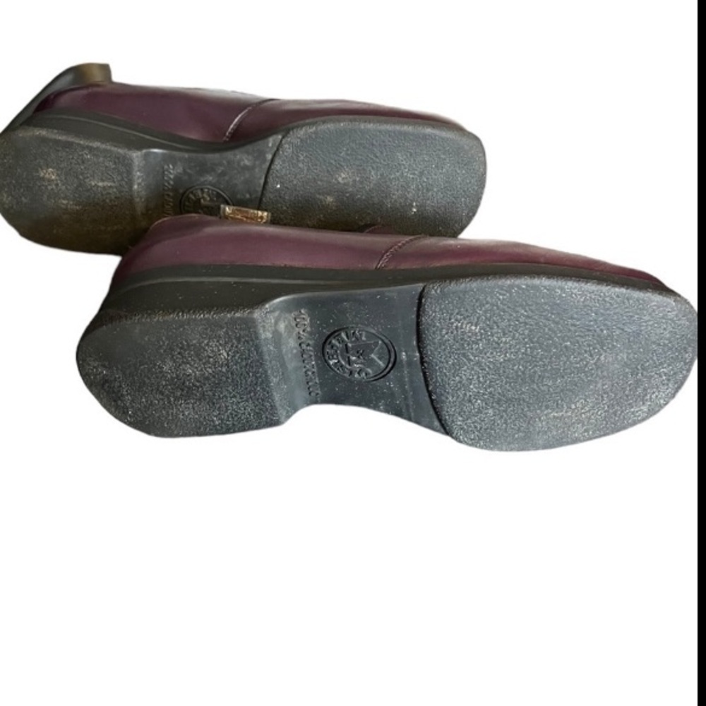 Mephisto Air-Jet Leather Slip on Loafer Low Heel Burgundy Sz 7.5 - Picture 8 of 10
